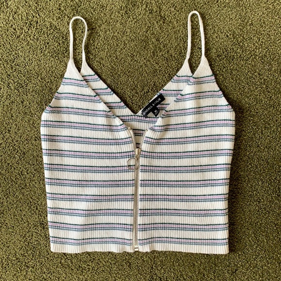 Kendall & Kylie Tops - Kendall & Kylie Striped Tank Top